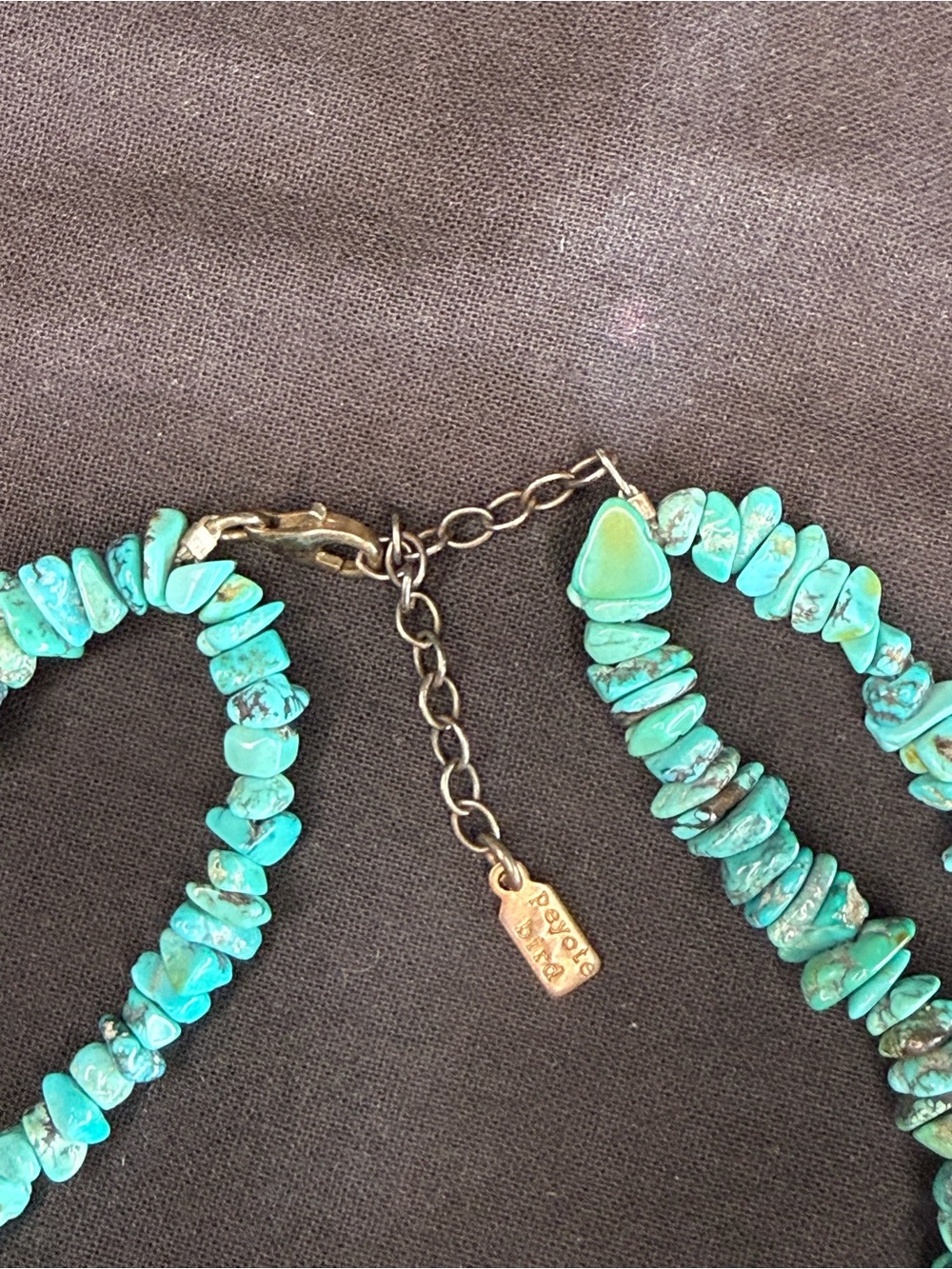 Peyote Bird 925 Turquoise Double Strand Necklace - Picture 7 of 10